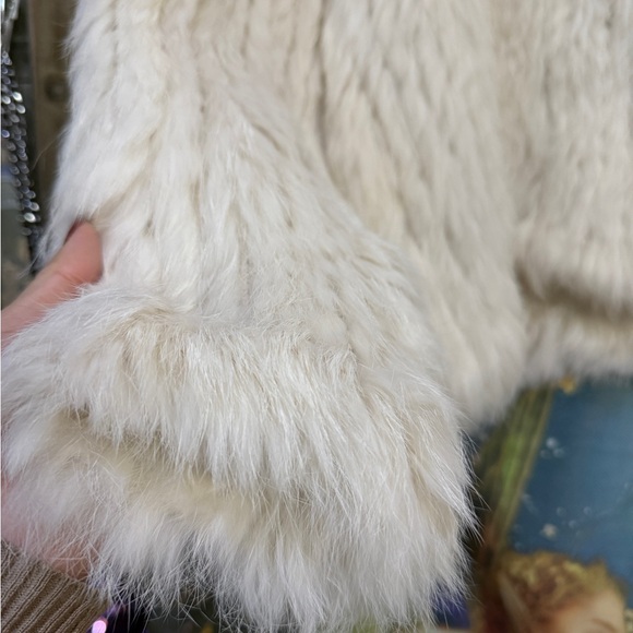 Beige Rabbit Fur Jacket - Picture 3 of 7